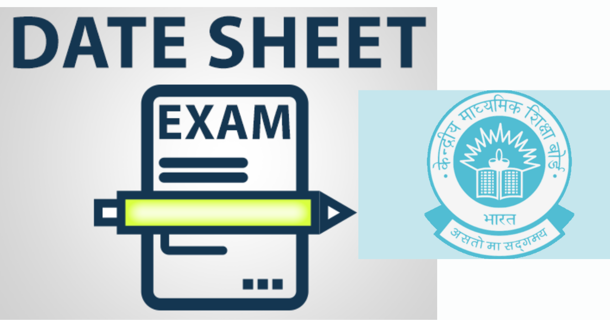 CBSE exam date sheet 2025 official image with board logo.