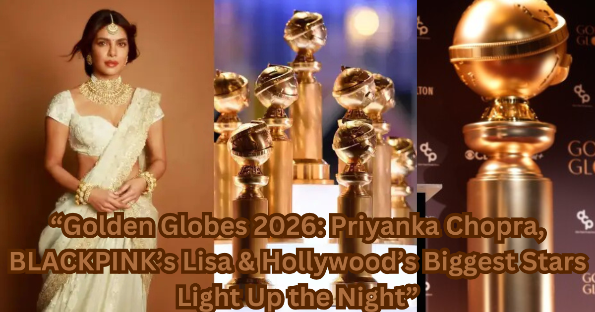 A night where global cinema meets star power — from Priyanka Chopra to BLACKPINK’s Lisa, the Golden Globes 2026 stage shines brighter than ever.