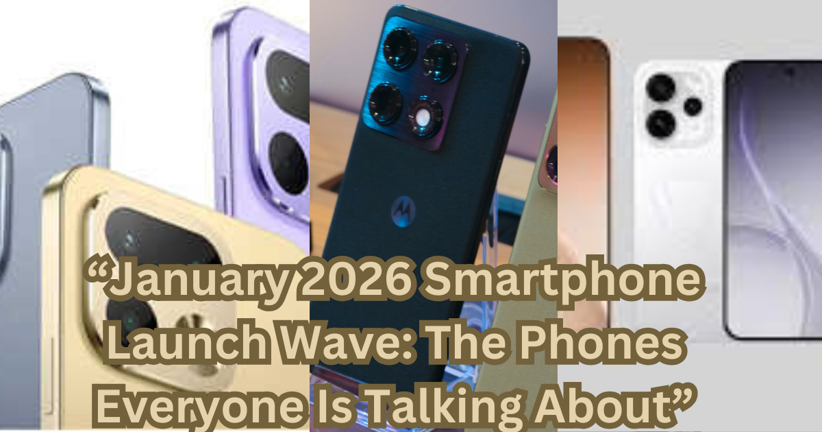 A glimpse of the latest smartphones launched in January 2026, showcasing next-generation design, powerful cameras, and AI-driven features that are shaping the future of mobile technology.